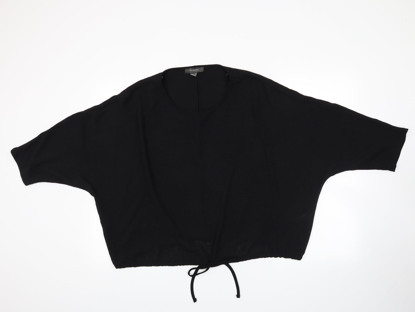 Primark Womens Black   Pullover Jumper Size 16  - crop jumper