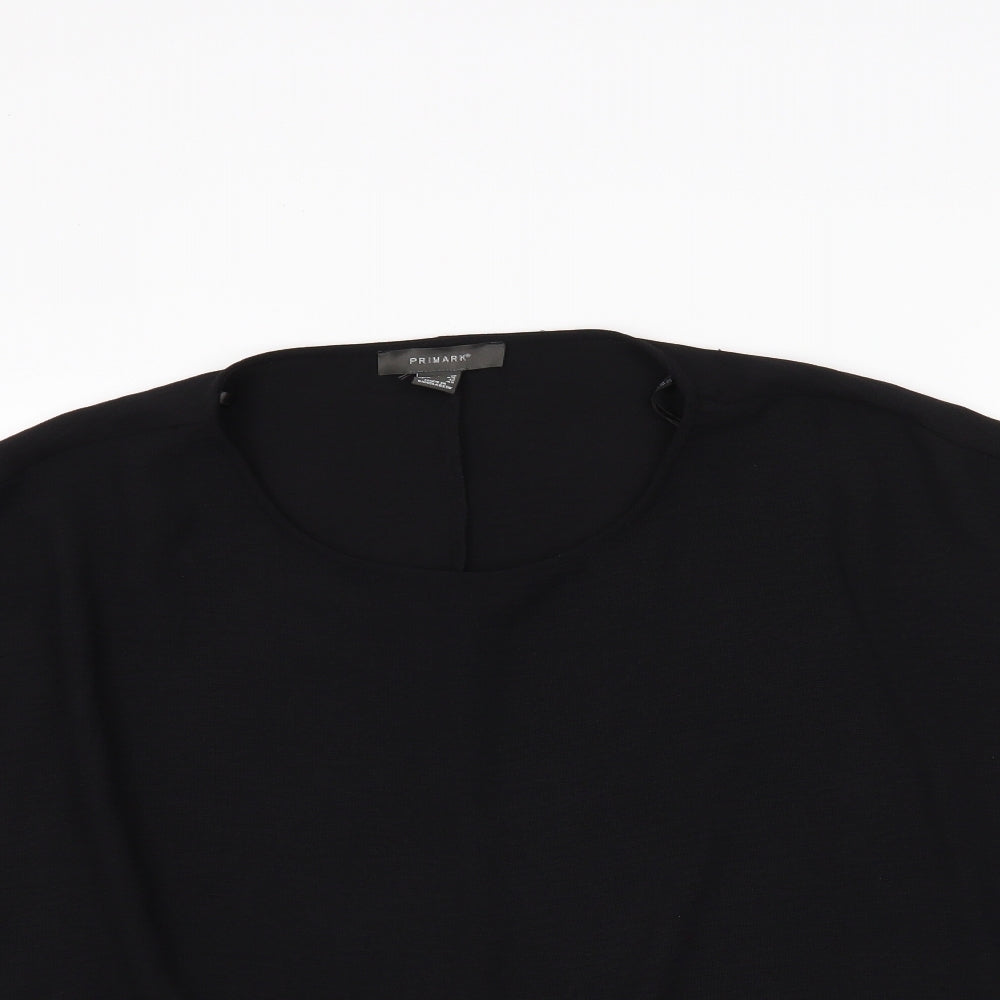 Primark Womens Black   Pullover Jumper Size 16  - crop jumper