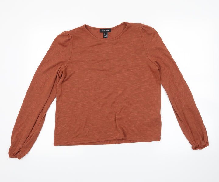 New Look Womens Orange Pullover Jumper Size S