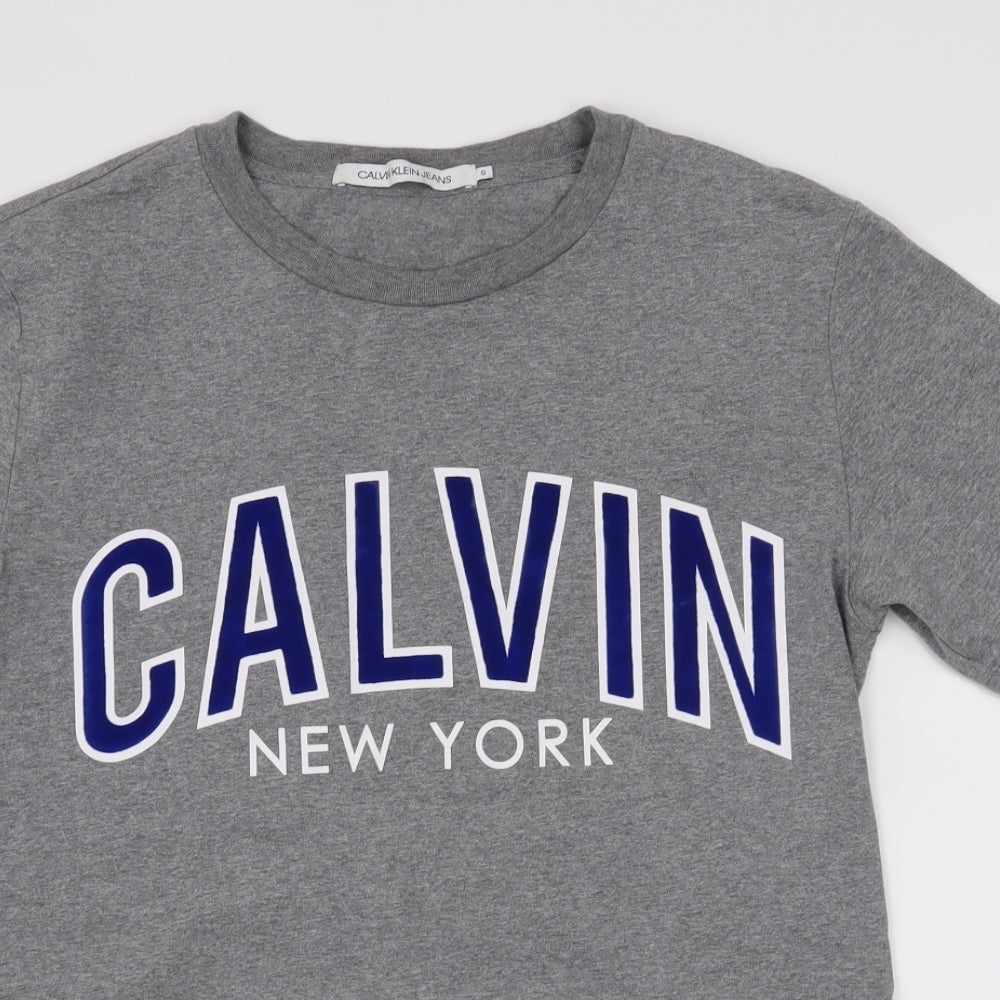 calvin klein jeans Mens Grey    T-Shirt Size S