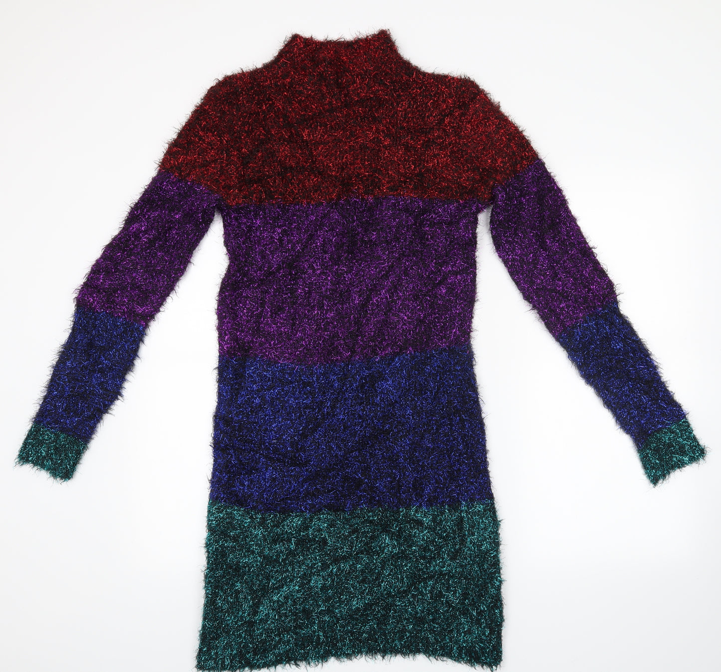 Very Womens Multicoloured Striped  Jumper Dress  Size 8