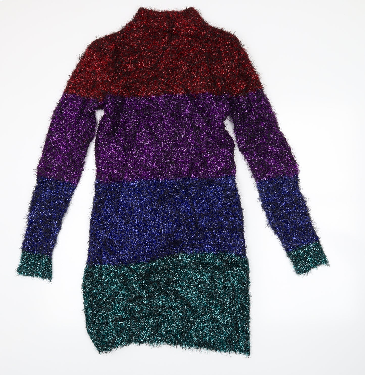 Very Womens Multicoloured Striped  Jumper Dress  Size 8