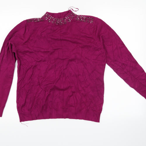 mudflower Womens Purple   Pullover Jumper Size M