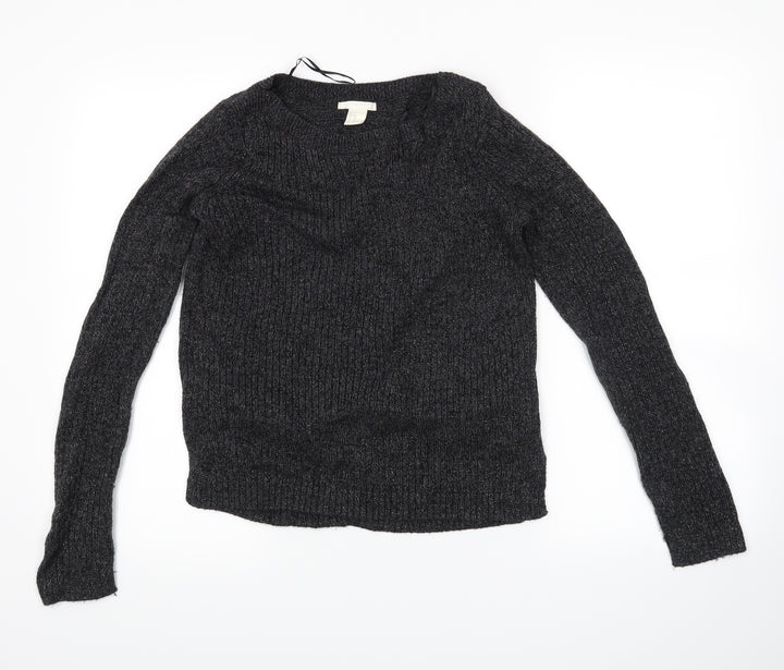 H&M Womens Grey   Pullover Jumper Size XS