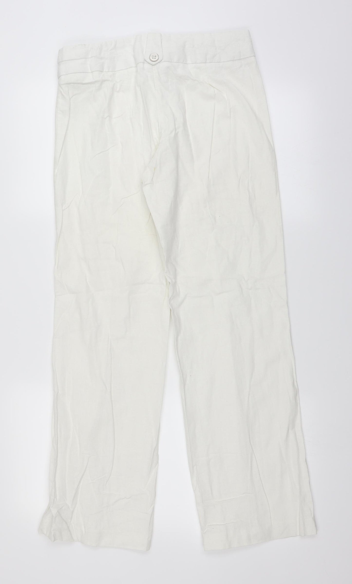 George Womens White   Trousers  Size 10 L28 in