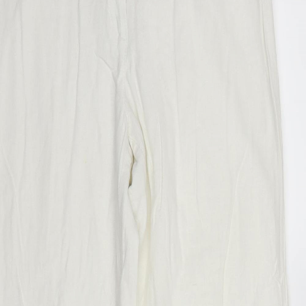 George Womens White   Trousers  Size 10 L28 in