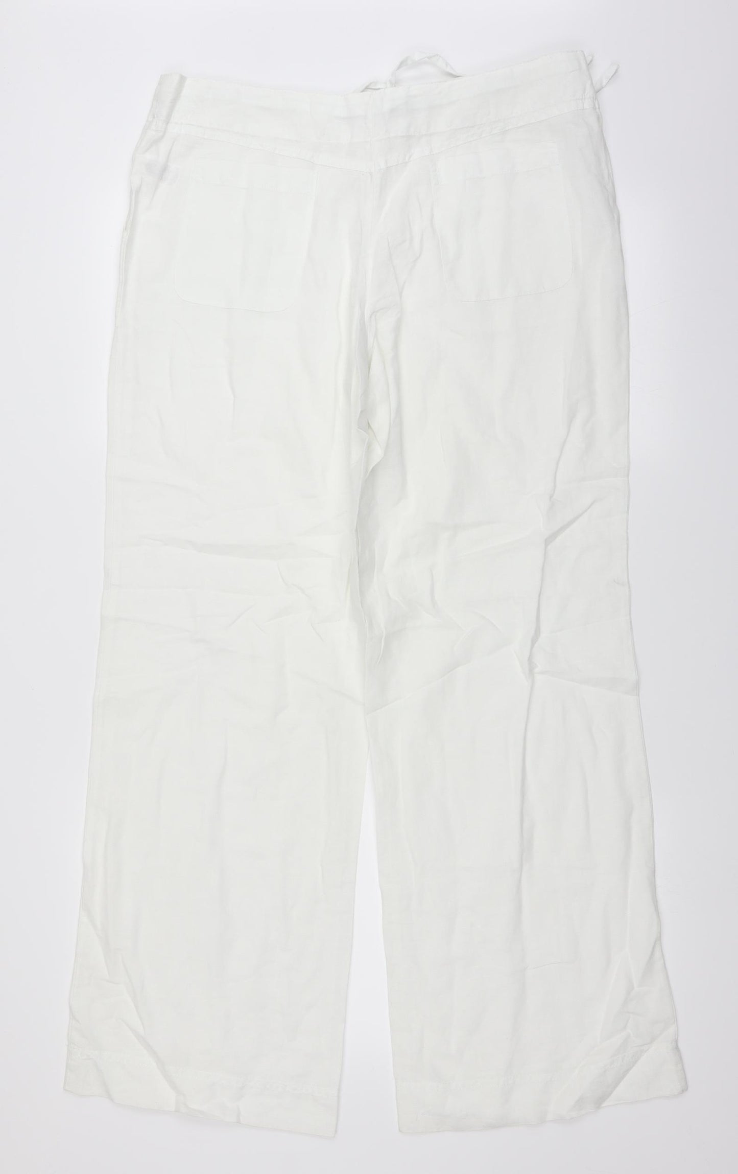 Atmosphere Womens White   Carpenter Trousers Size 12 L31 in