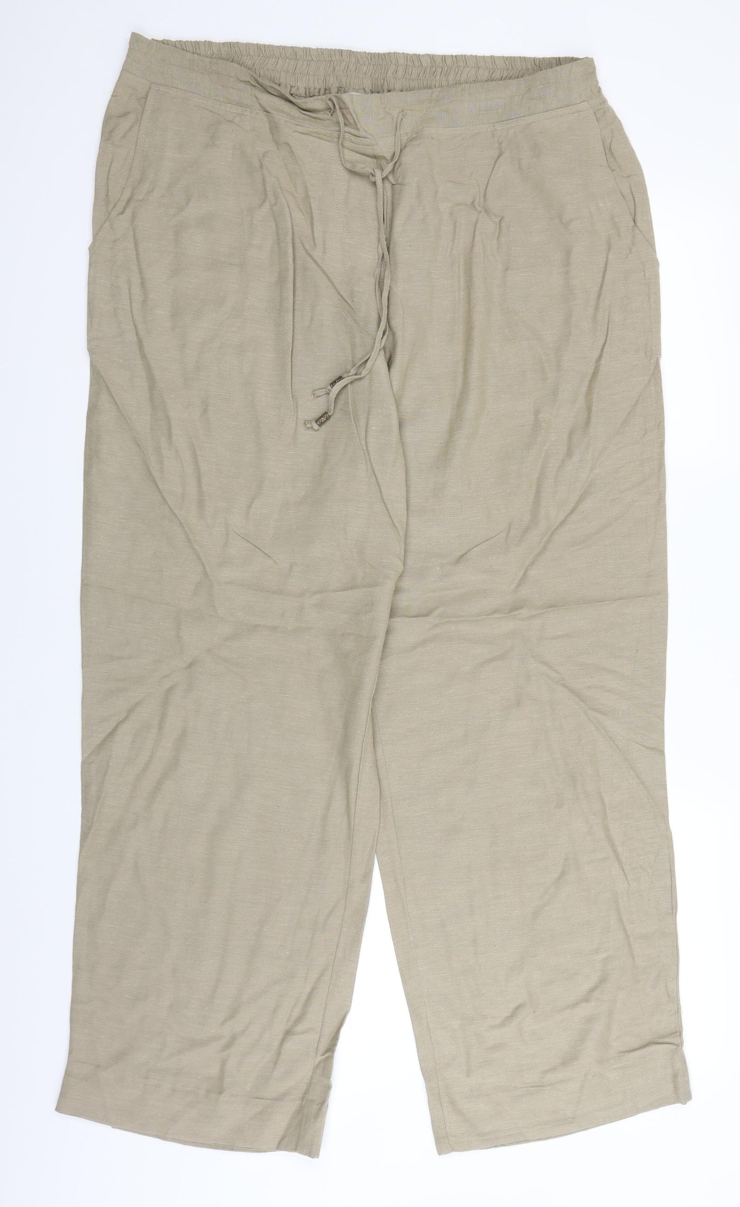Anthology Womens Brown   Trousers  Size 18 L27 in
