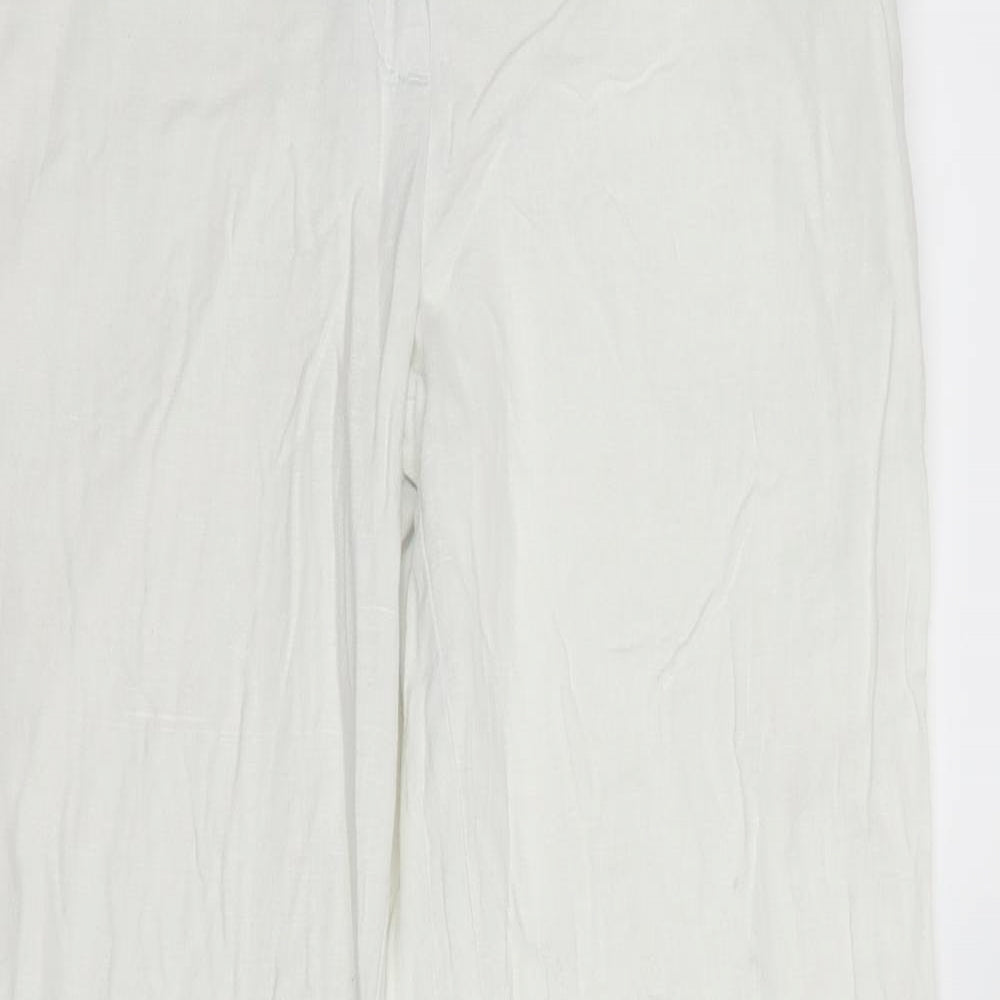 George Womens White   Trousers  Size 10 L28 in