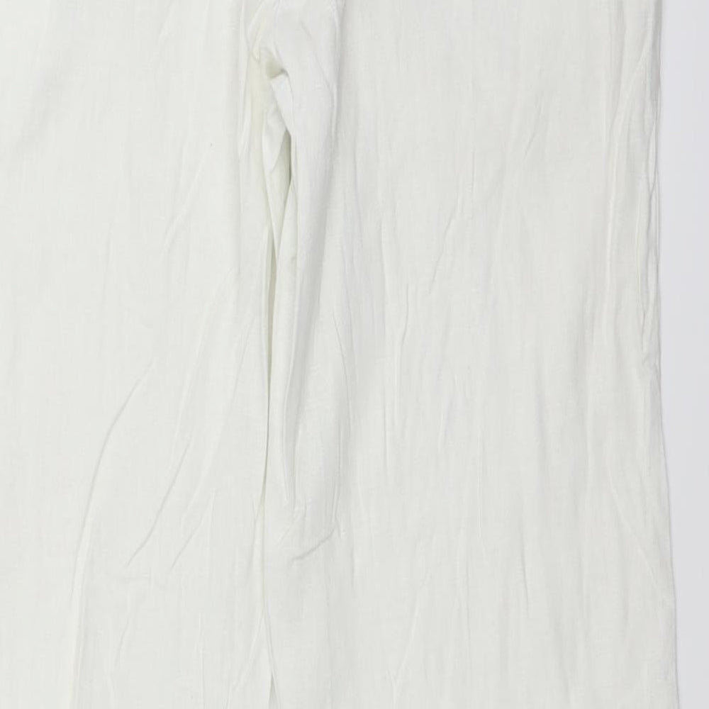 George Womens White   Trousers  Size 10 L28 in