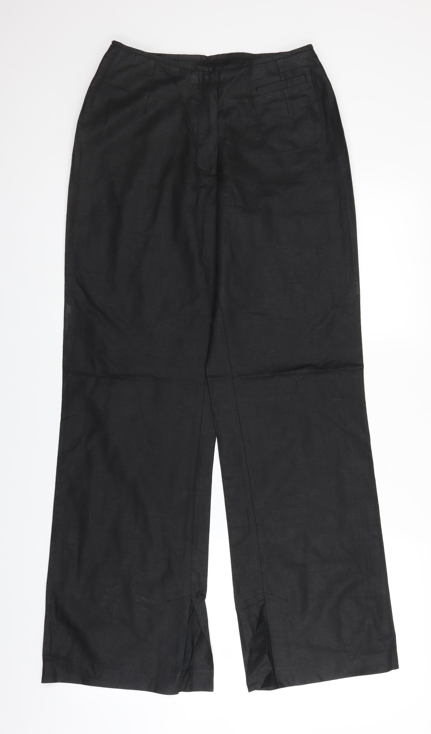 Coast Womens Black   Trousers  Size 8 L30 in