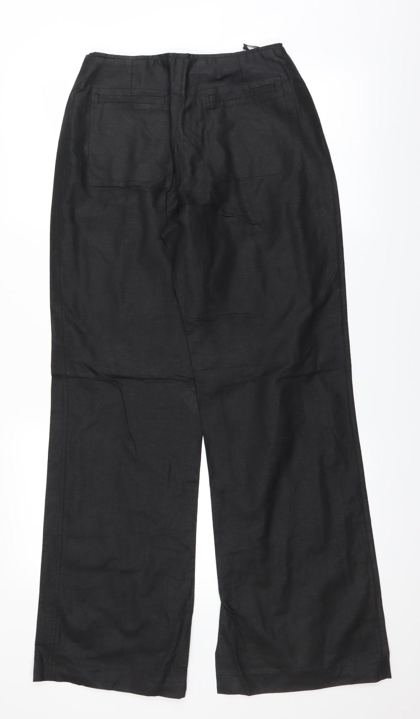 Coast Womens Black   Trousers  Size 8 L30 in