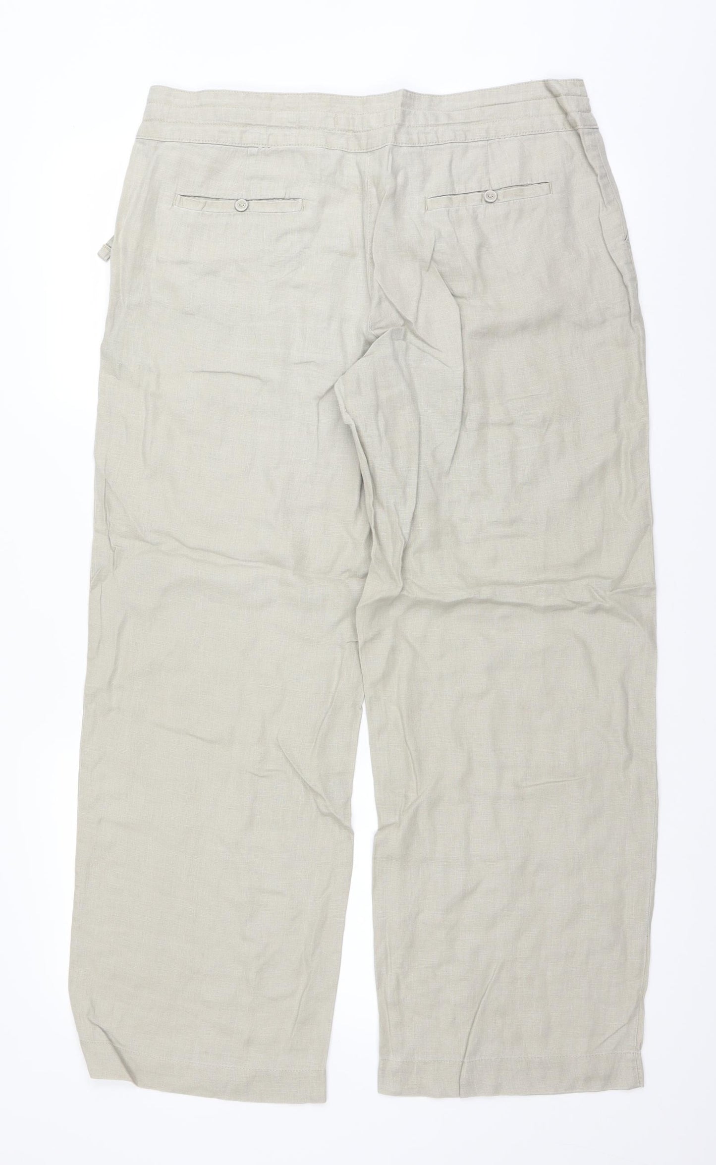 TU Womens Beige   Trousers  Size 14 L28 in