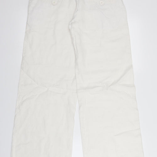 Topshop Womens White   Trousers  Size 10 L32 in