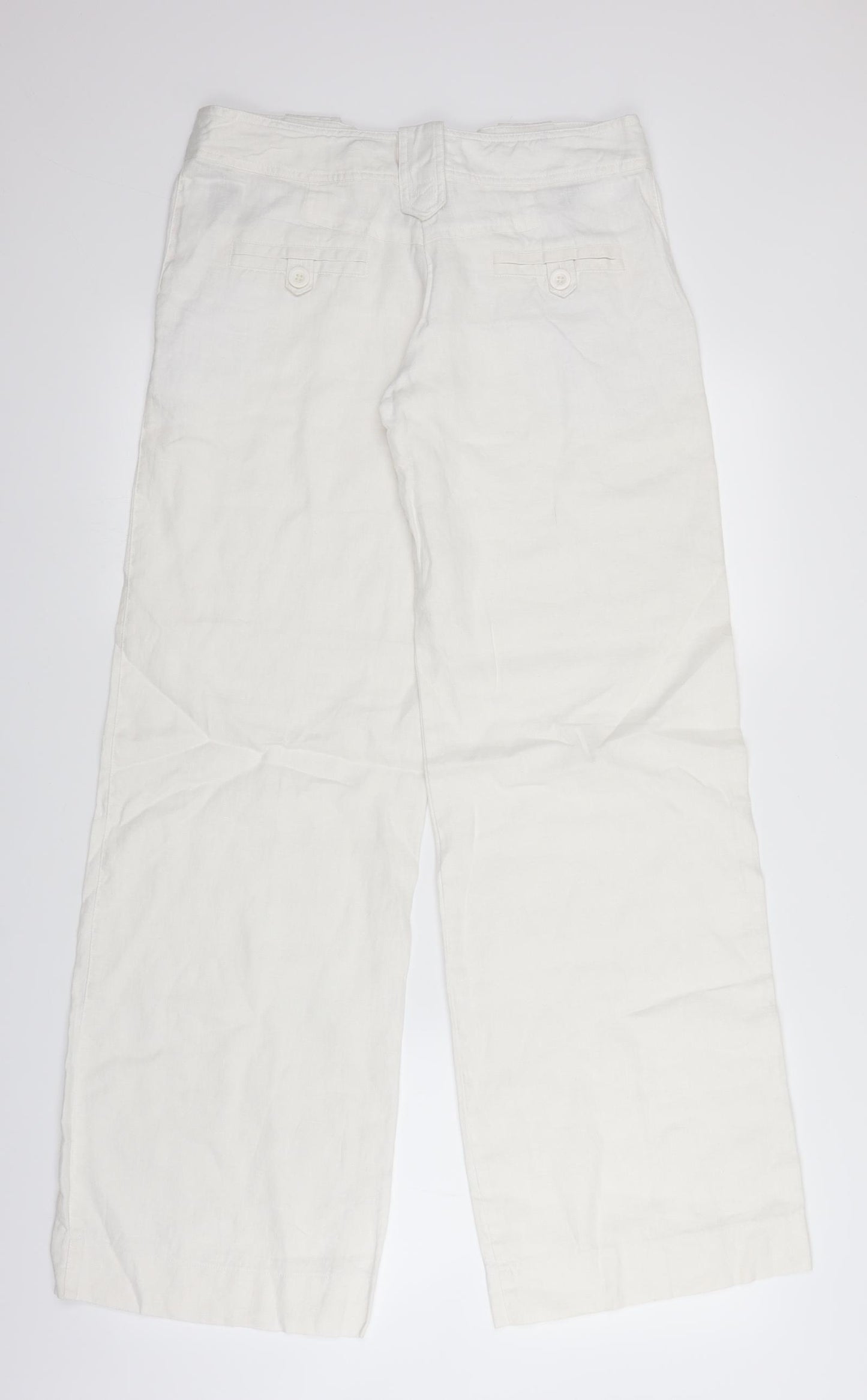 Topshop Womens White   Trousers  Size 10 L32 in