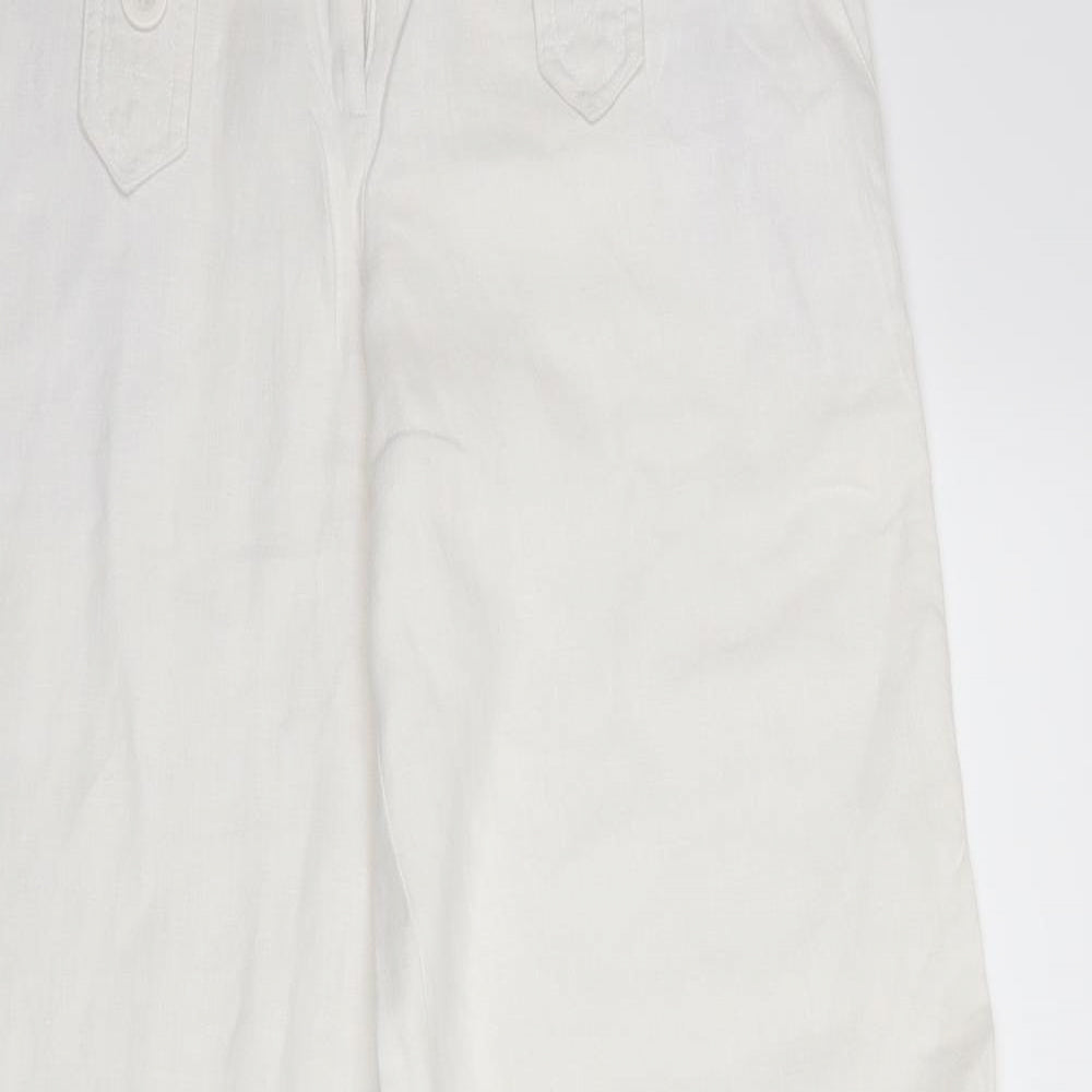 Topshop Womens White   Trousers  Size 10 L32 in