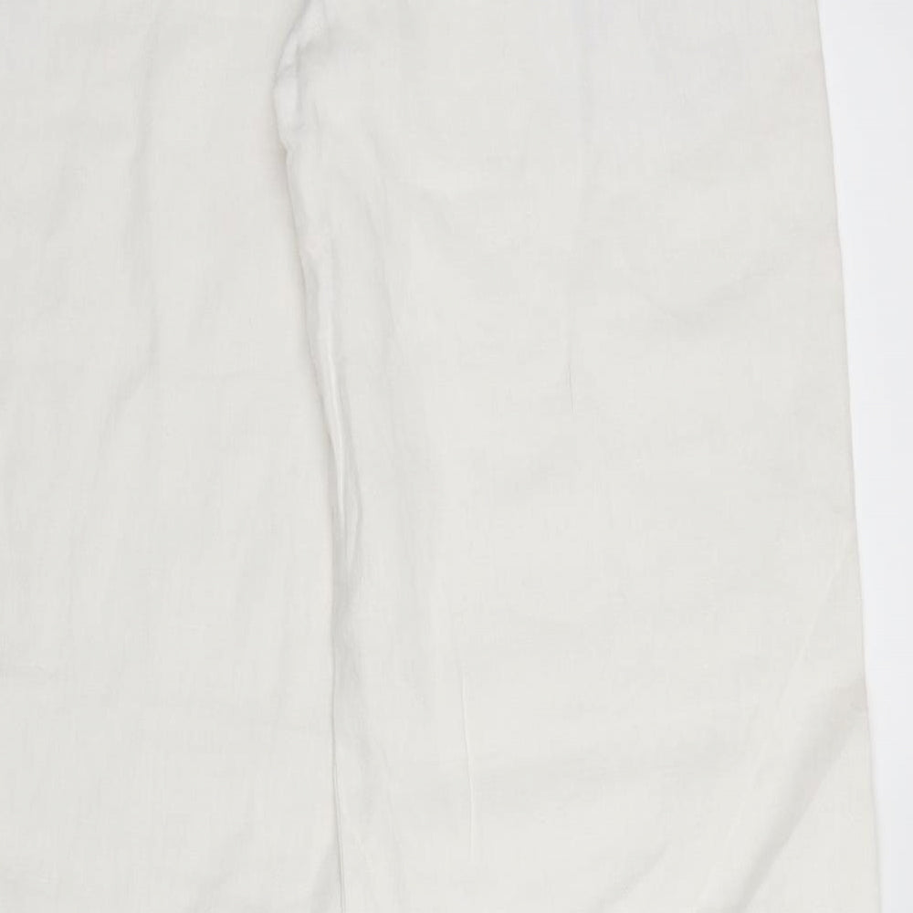 Topshop Womens White   Trousers  Size 10 L32 in