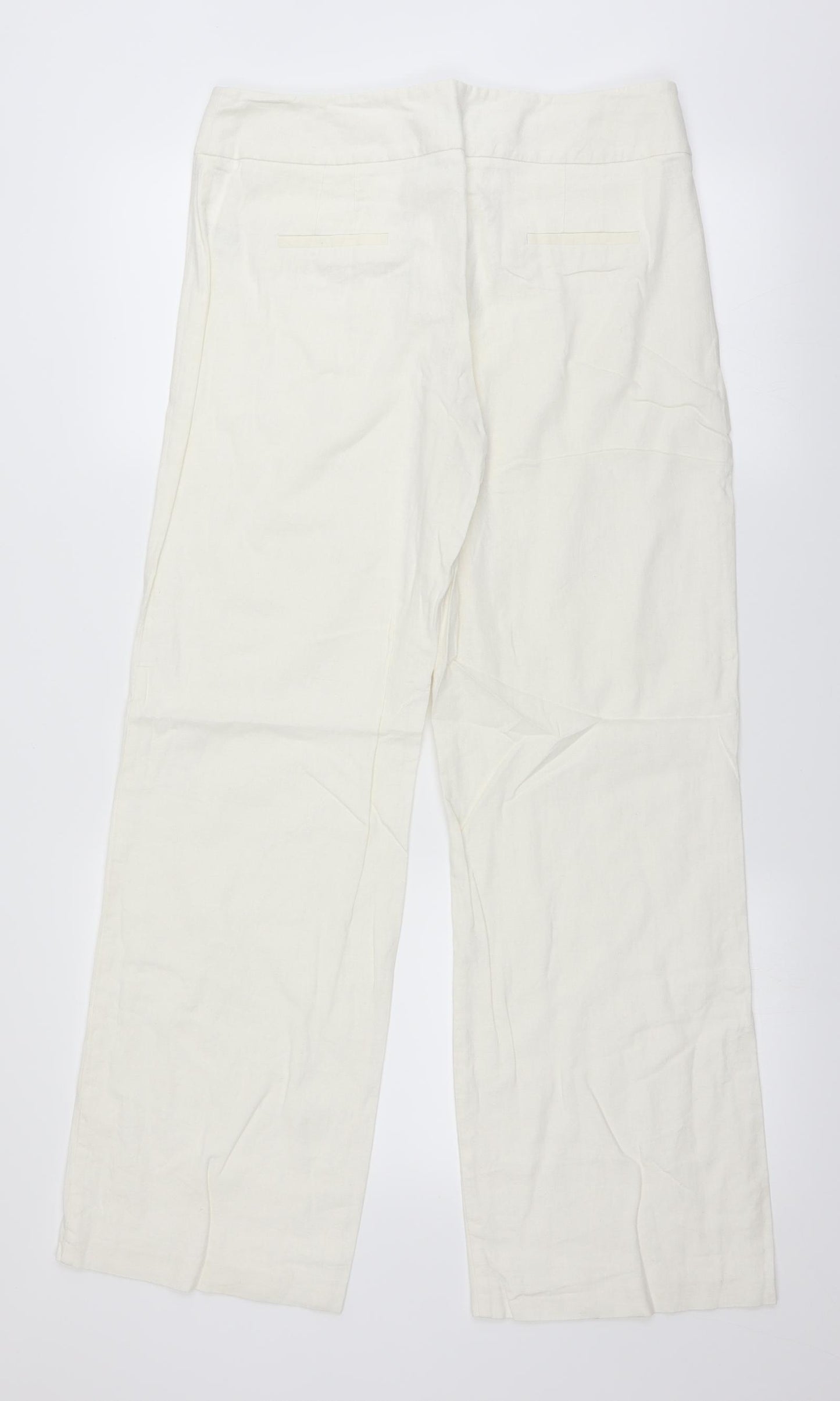 George Womens White   Trousers  Size 12 L29 in