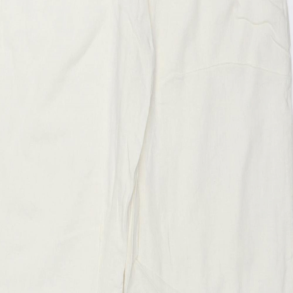 George Womens White   Trousers  Size 12 L29 in