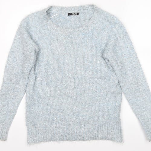 Quiz Womens Blue   Pullover Jumper Size 8