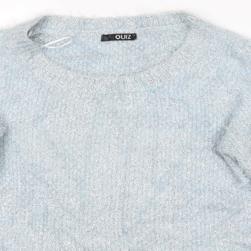 Quiz Womens Blue   Pullover Jumper Size 8
