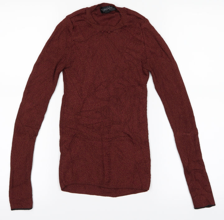 Topshop Womens Brown   Pullover Jumper Size 8