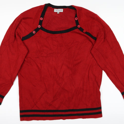 Ann Marie Womens Red   Pullover Jumper Size M
