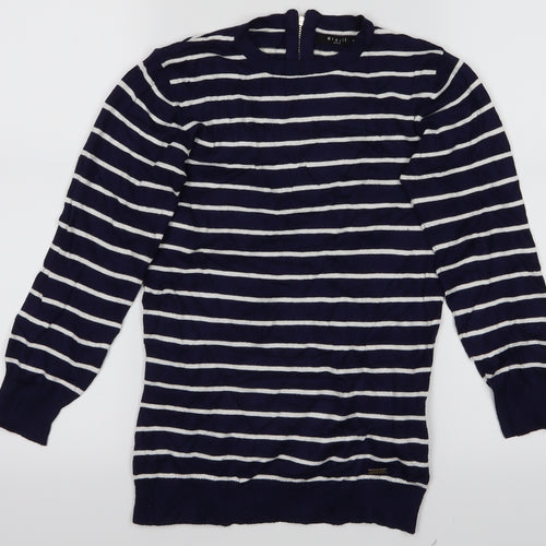 Mohito Womens Blue Striped  Pullover Jumper Size S