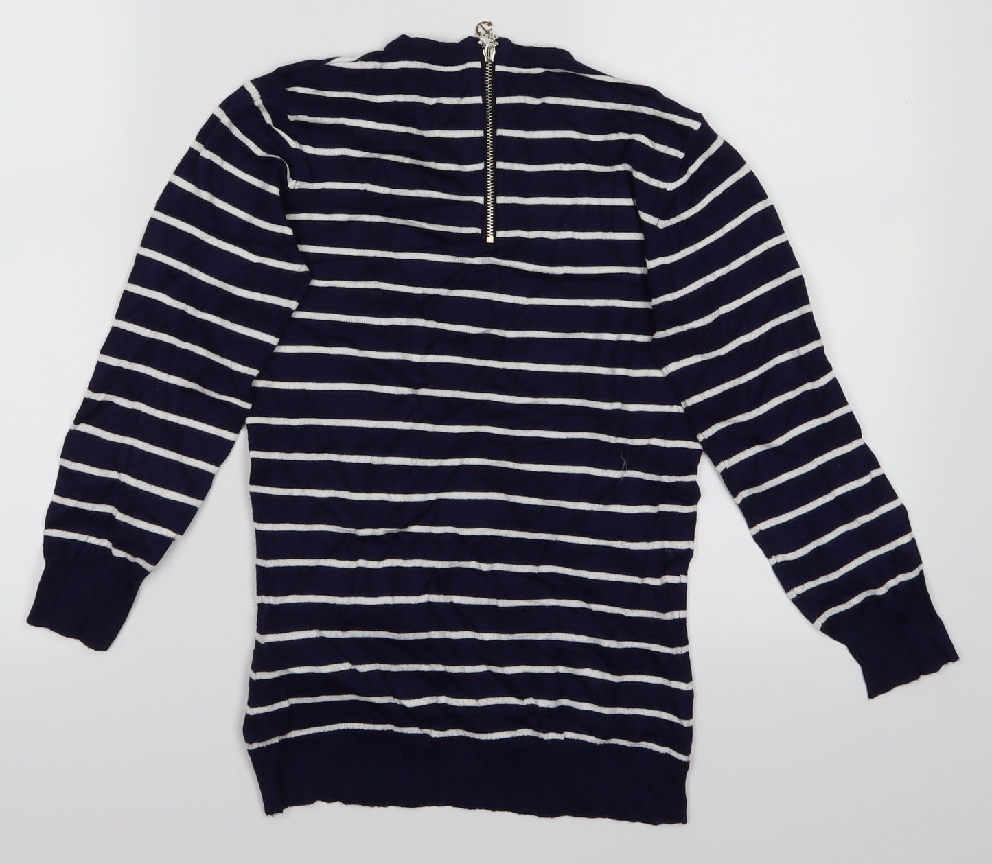 Mohito Womens Blue Striped  Pullover Jumper Size S