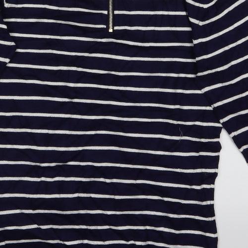 Mohito Womens Blue Striped  Pullover Jumper Size S