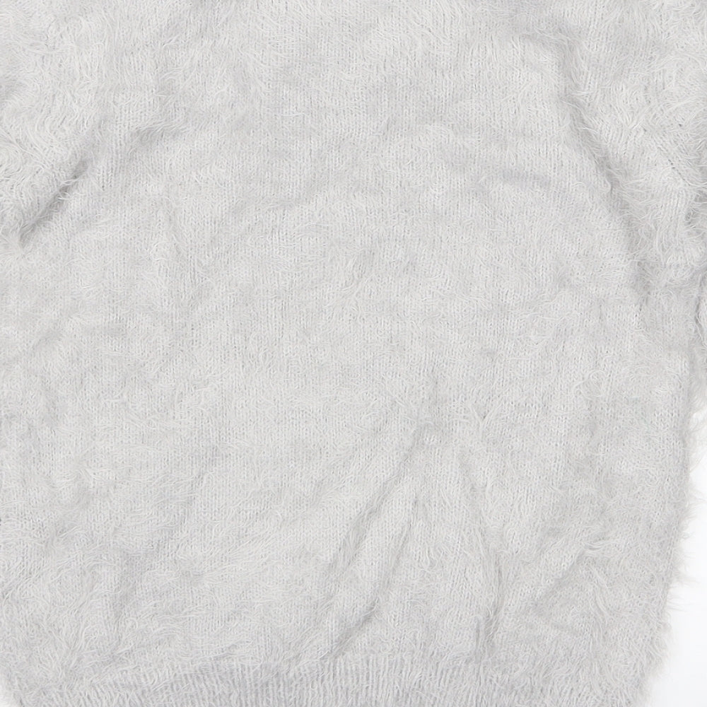 Primark Girls Grey   Pullover Jumper Size 10-11 Years  - Unicorn