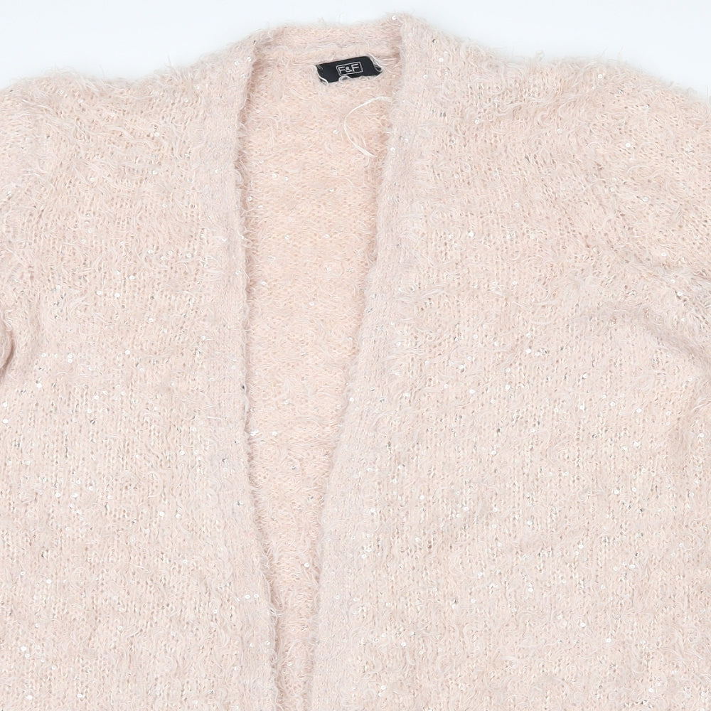 F&F Womens Pink   Cardigan Jumper Size 16
