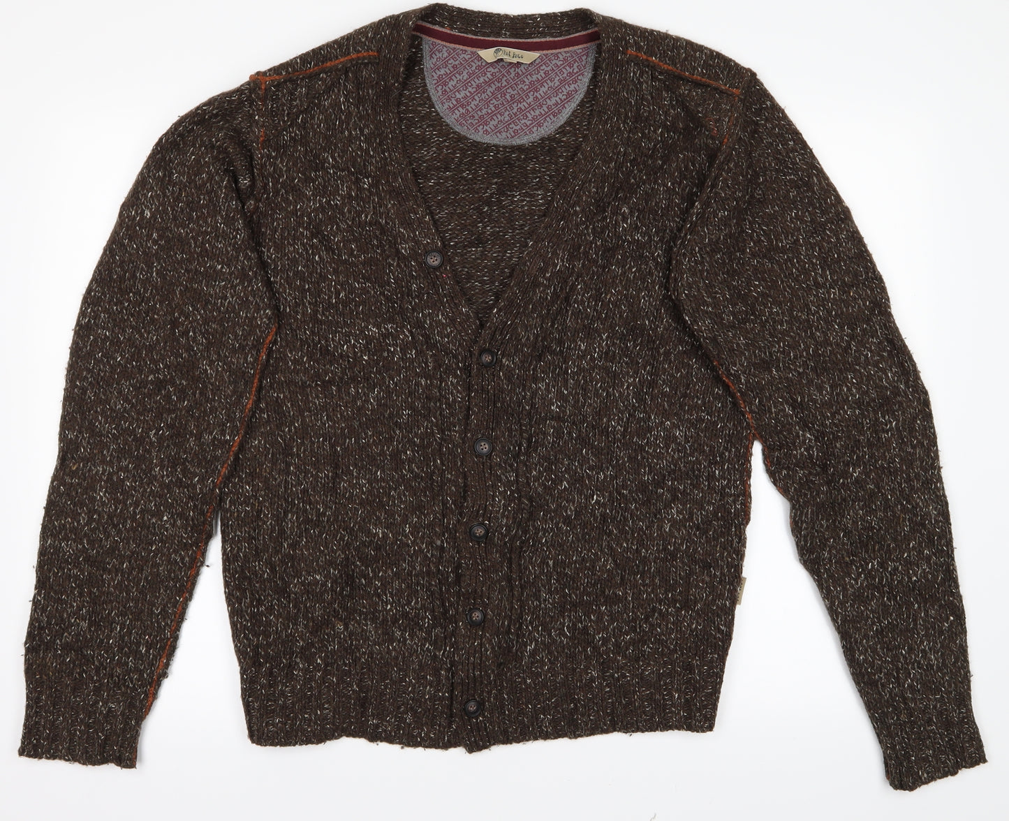 Fat Face Mens Brown   Cardigan Jumper Size M