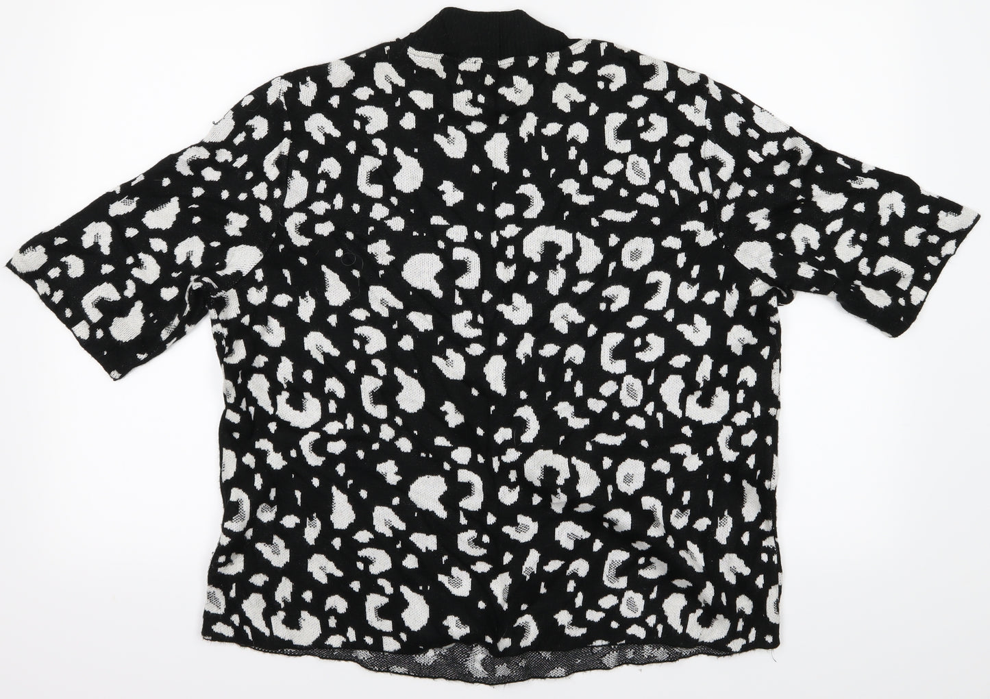 F&F Womens Black Geometric  Pullover Jumper Size 14