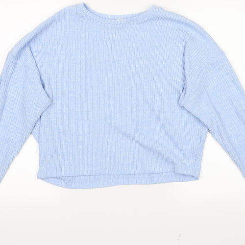 H&M Girls Blue   Pullover Jumper Size 14 Years