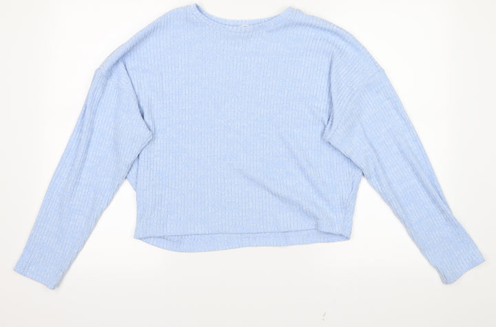 H&M Girls Blue   Pullover Jumper Size 14 Years