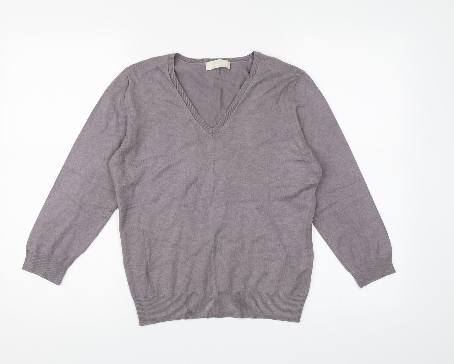 Marks and Spencer Womens Purple  Knit Pullover Jumper Size 14