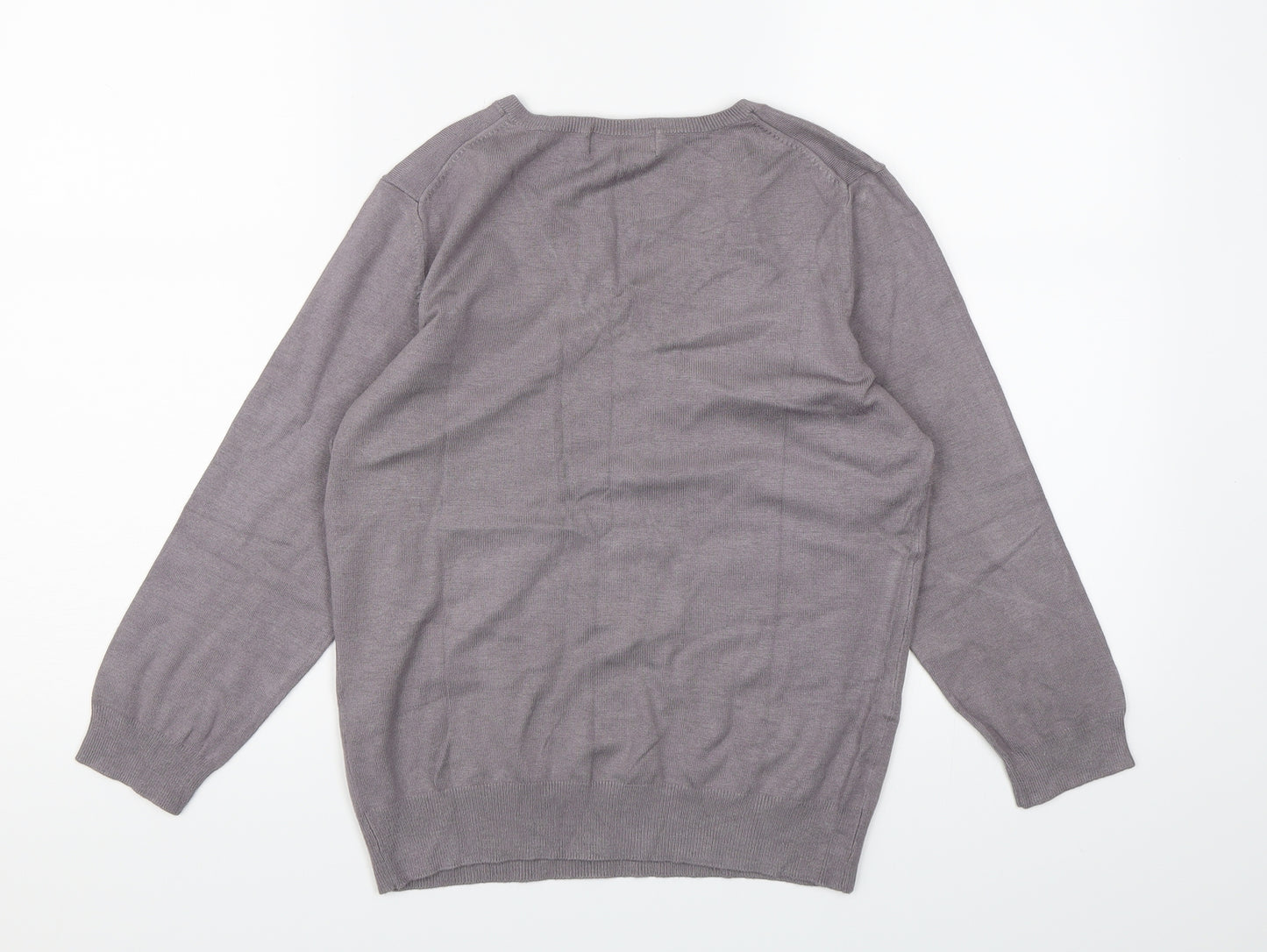 Marks and Spencer Womens Purple  Knit Pullover Jumper Size 14
