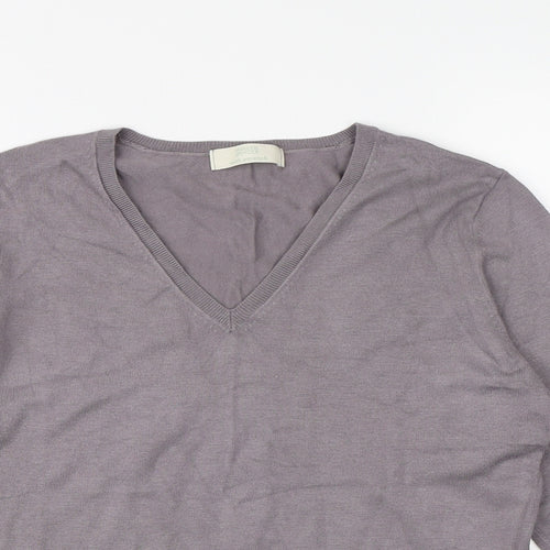 Marks and Spencer Womens Purple  Knit Pullover Jumper Size 14