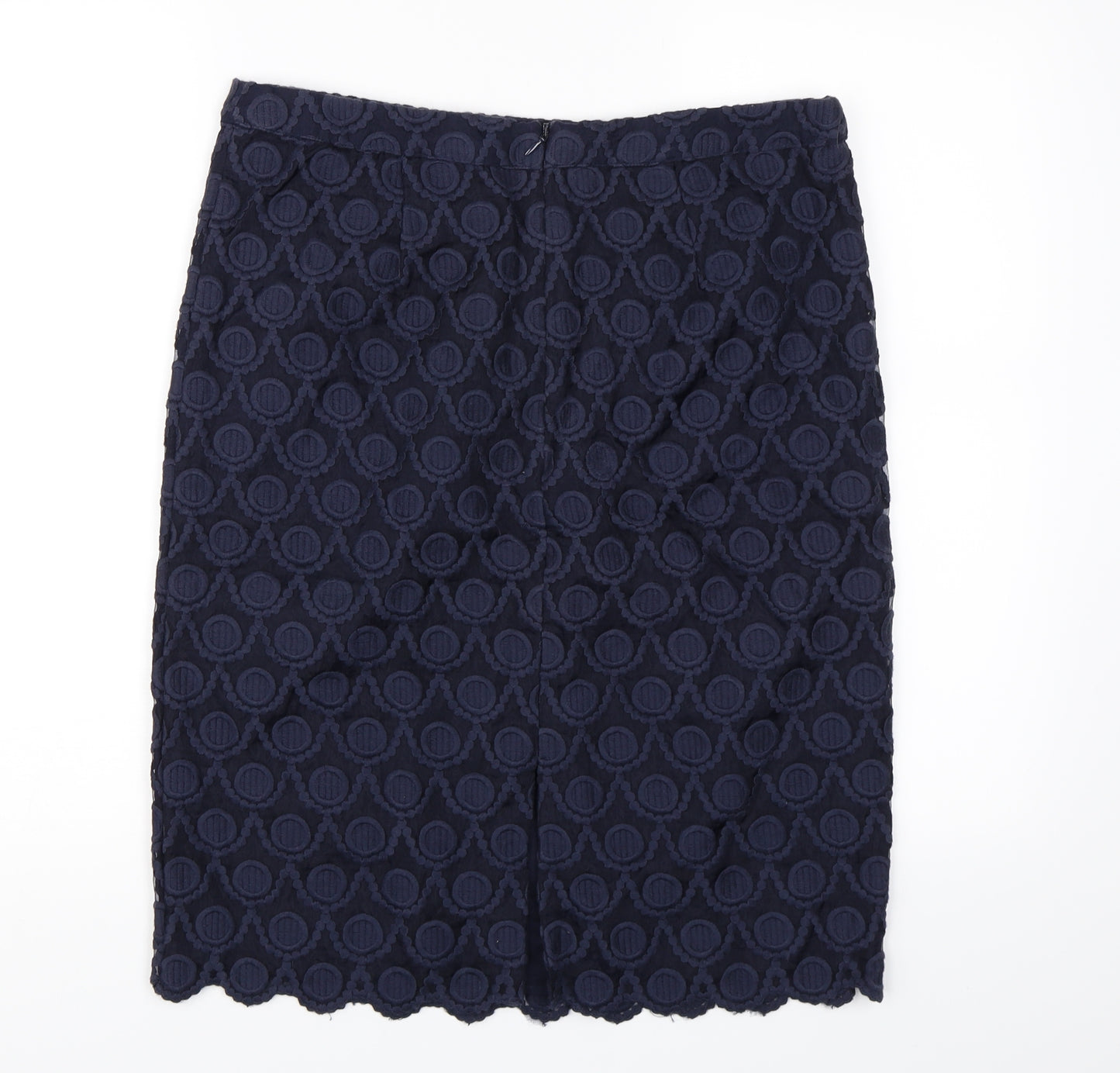 NEXT Womens Blue Geometric  A-Line Skirt Size 14