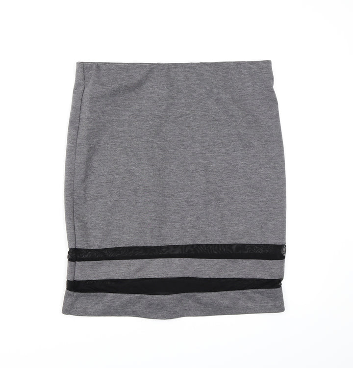 Divided by H&M Womens Grey A-Line Skirt Size L