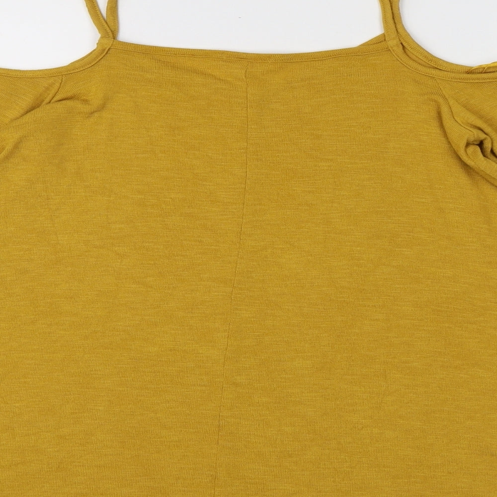 River Island Womens Yellow  Knit Pullover Jumper Size 10