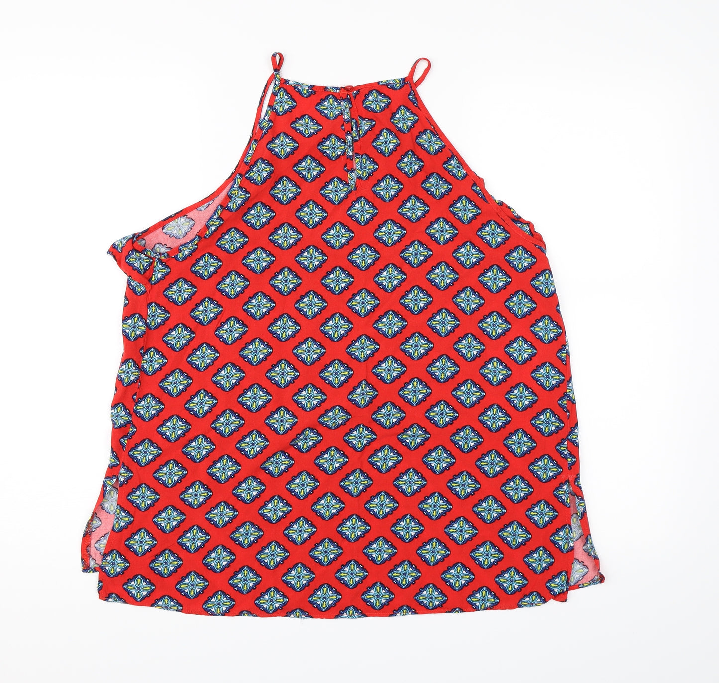 Matalan Womens Red Geometric  Camisole Tank Size 16