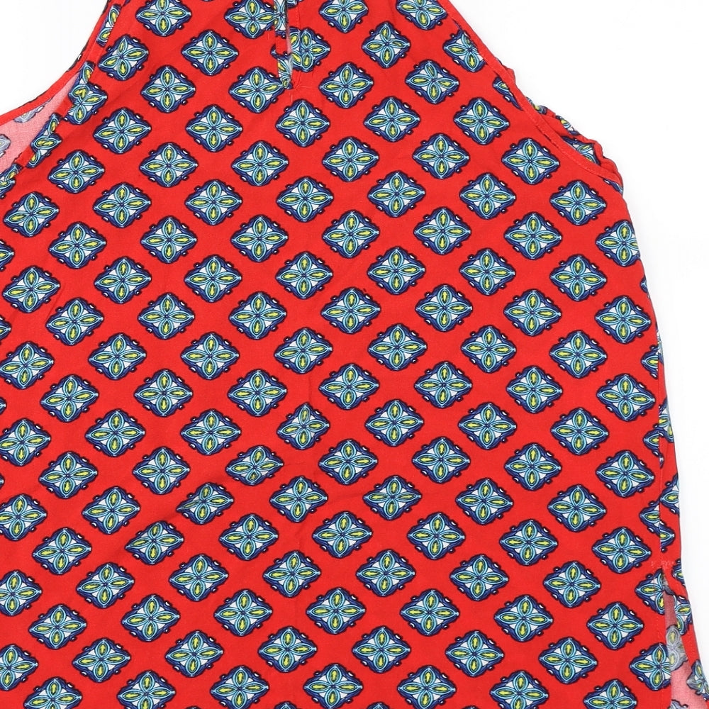 Matalan Womens Red Geometric  Camisole Tank Size 16