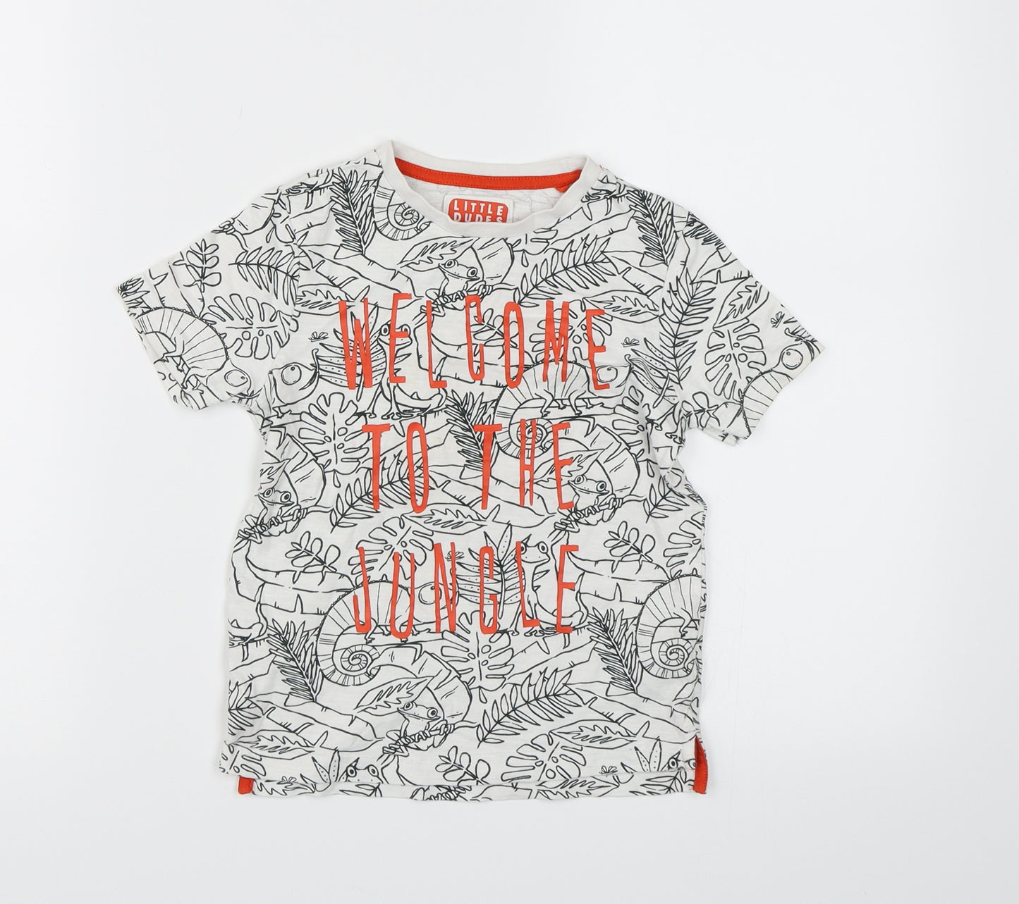 TU Boys White   Basic T-Shirt Size 2-3 Years