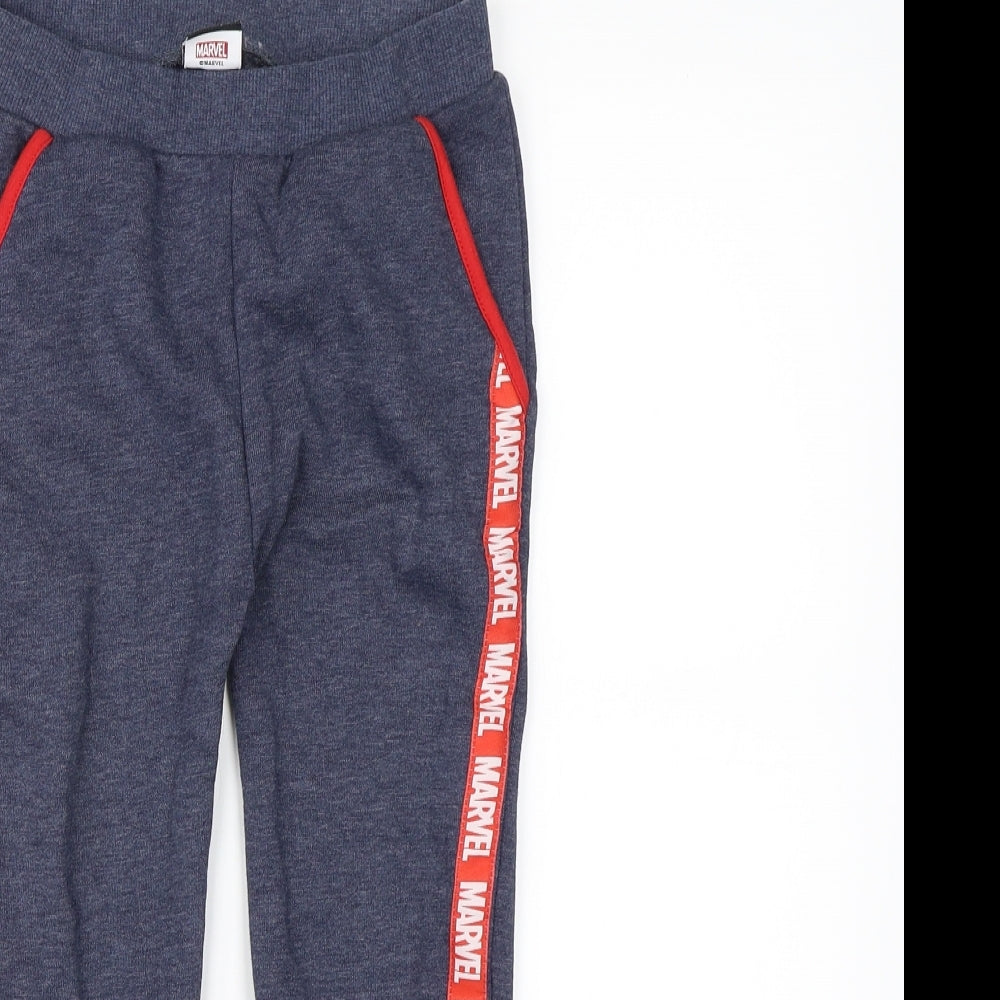 George Boys Blue  Jersey Jogger Trousers Size 5-6 Years - MARVEL