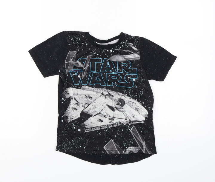 Star Wars Boys Black Basic T-Shirt Size 3-4 Years - Star wars
