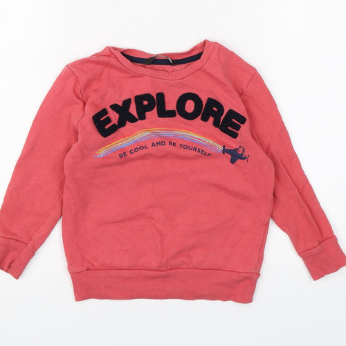 George Girls Pink  Jersey Pullover Sweatshirt Size 2-3 Years