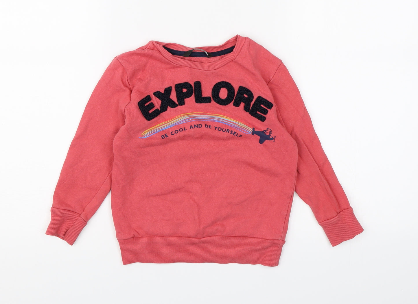 George Girls Pink  Jersey Pullover Sweatshirt Size 2-3 Years