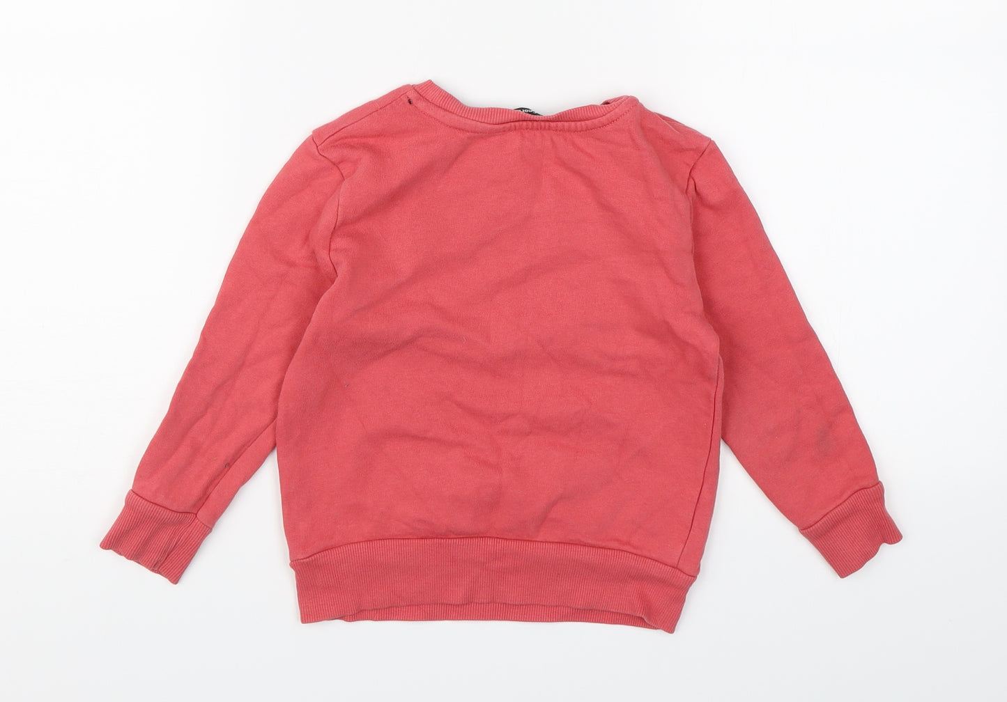 George Girls Pink  Jersey Pullover Sweatshirt Size 2-3 Years